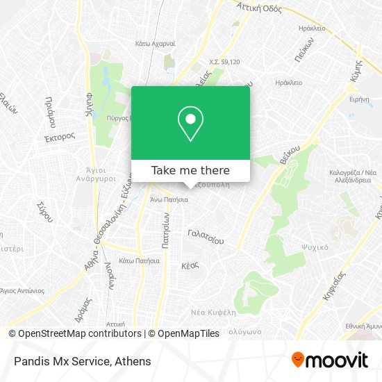 Pandis Mx Service map