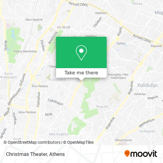 Christmas Theater map