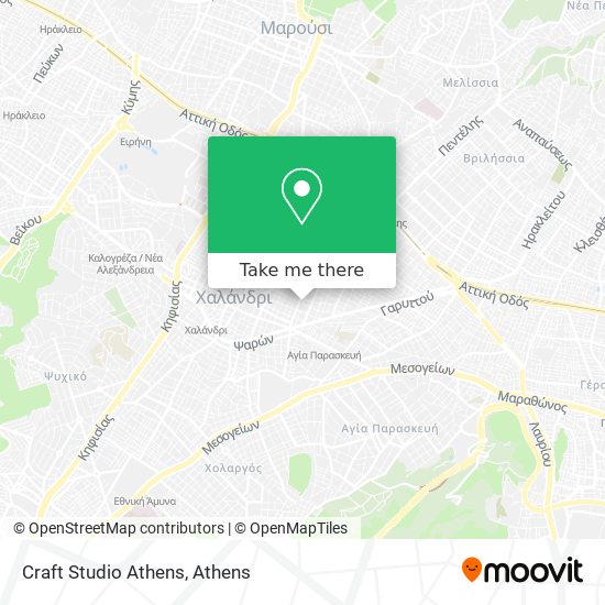 Craft Studio Athens map