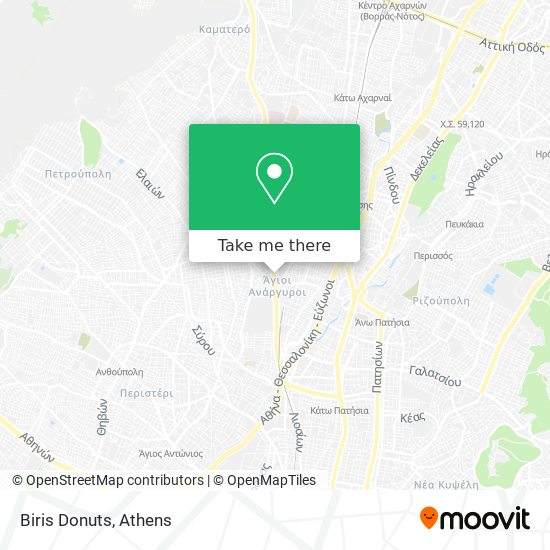 Biris Donuts map