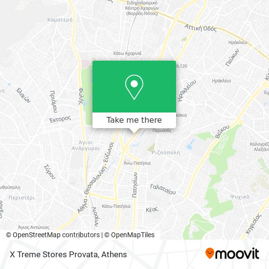 X Treme Stores Provata map