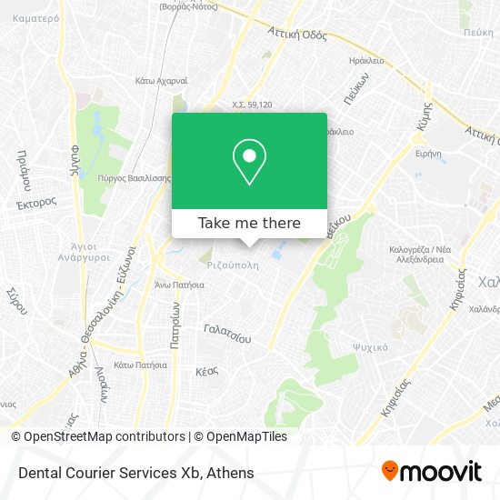 Dental Courier Services Xb map