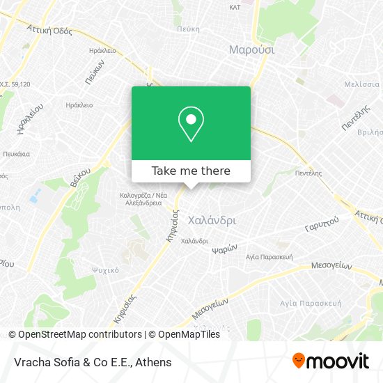 Vracha Sofia & Co E.E. map