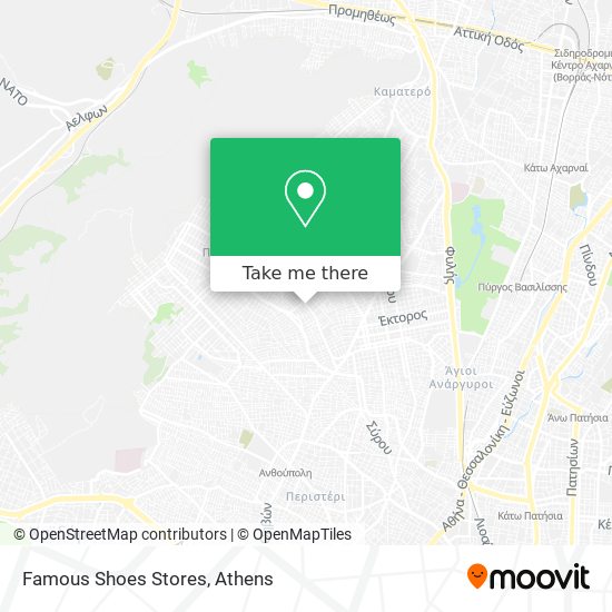 Famous Shoes Stores map