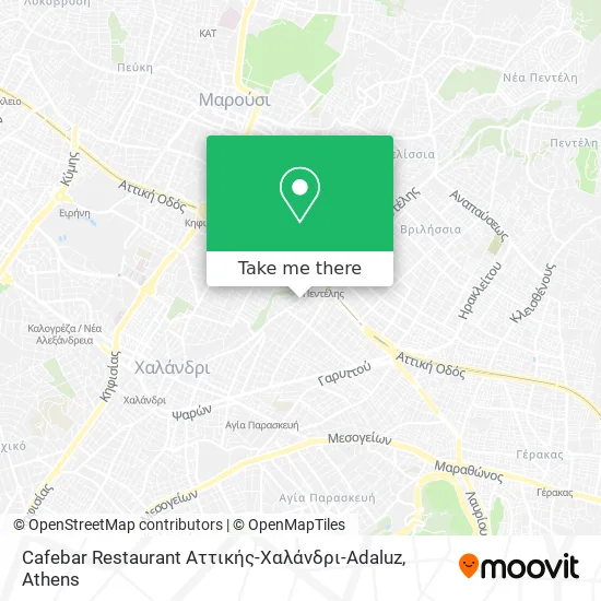 Cafebar Restaurant Αττικής-Χαλάνδρι-Adaluz map