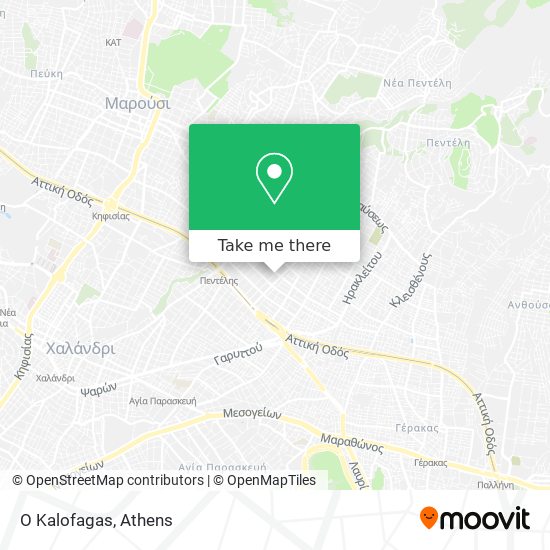 O Kalofagas map