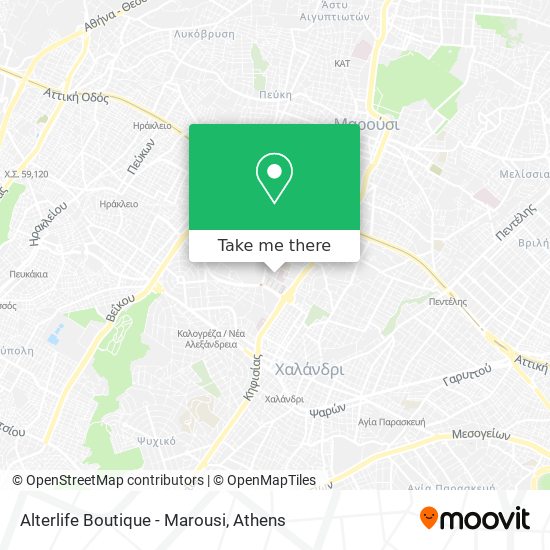Alterlife Boutique - Marousi map