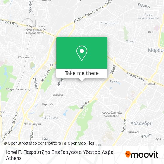 Ionel Γ. Παφουτζησ Επεξεργασια Υδατοσ Αεβε map