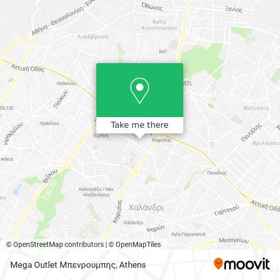 Mega Outlet Μπενρουμπης map