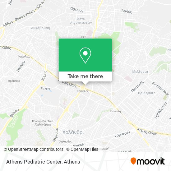 Athens Pediatric Center map