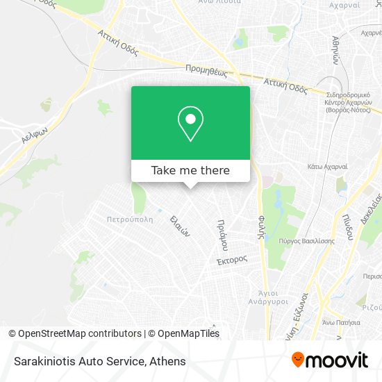 Sarakiniotis Auto Service map
