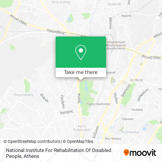 National Institute For Rehabilitation Of Disabled People map