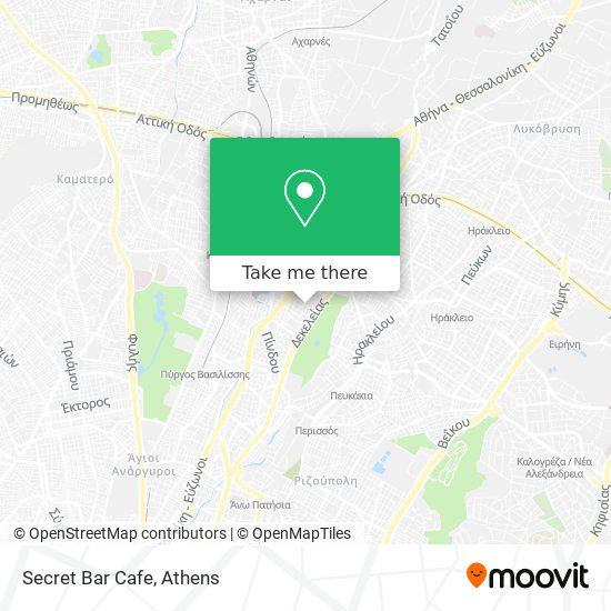 Secret Bar Cafe map
