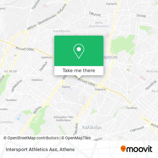 Intersport Athletics Αεε map