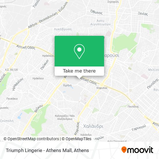 Triumph Lingerie - Athens Mall map