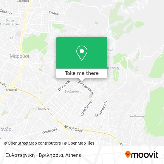 Ξυλοτεχνικη - Βριλησσια map