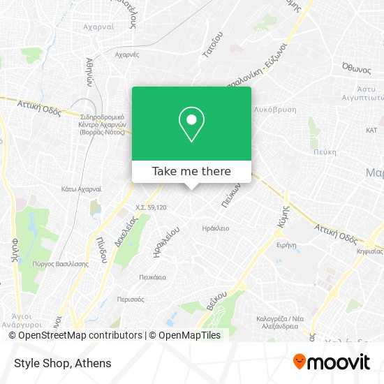 Style Shop map