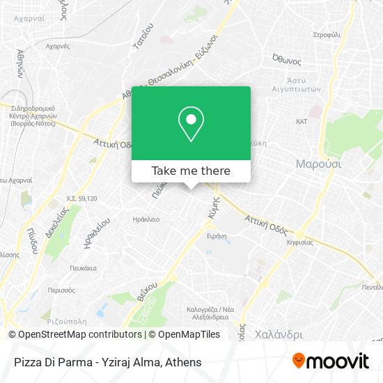 Pizza Di Parma - Yziraj Alma map