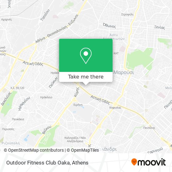 Outdoor Fitness Club Oaka map