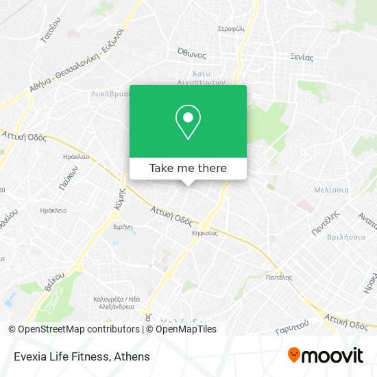 Evexia Life Fitness map