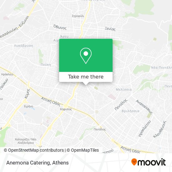 Anemona Catering map