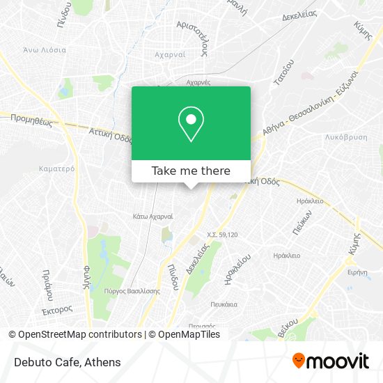 Debuto Cafe map