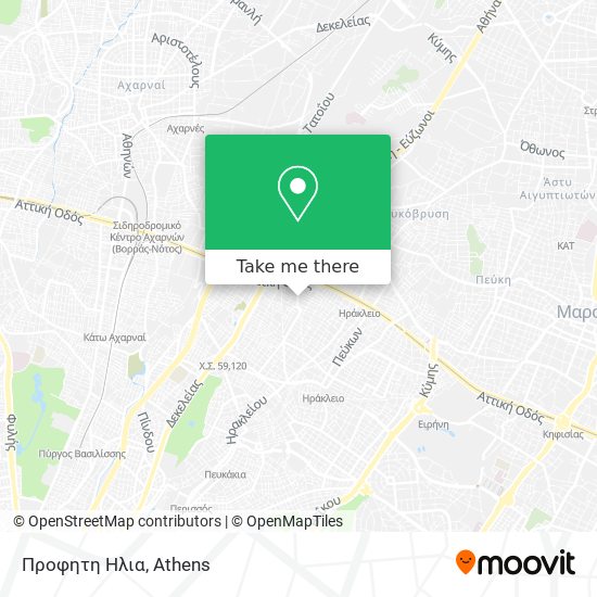 Προφητη Ηλια map