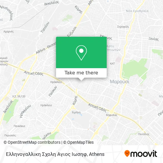 Ελληνογαλλικη Σχολη Αγιος Ιωσηφ map