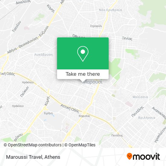 Maroussi Travel map