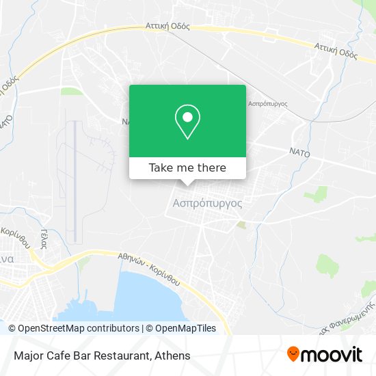 Major Cafe Bar Restaurant map