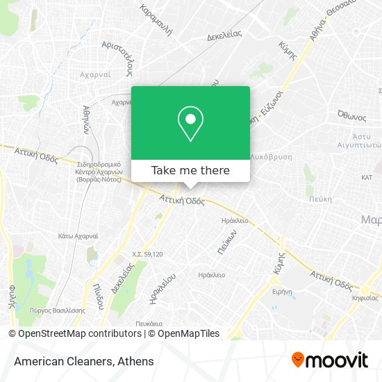 American Cleaners map