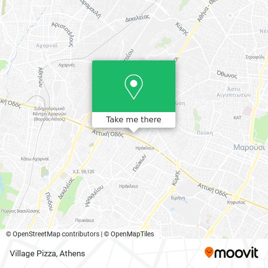 Village Pizza map