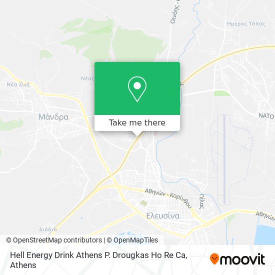 Hell Energy Drink Athens P. Drougkas Ho Re Ca map