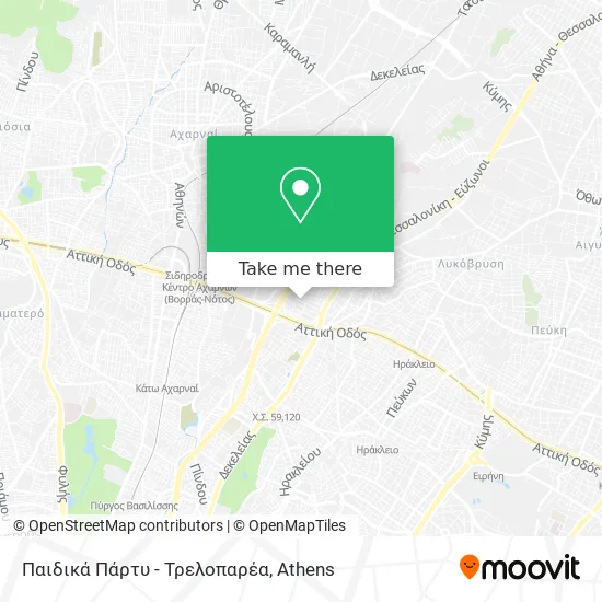Παιδικά Πάρτυ - Τρελοπαρέα map