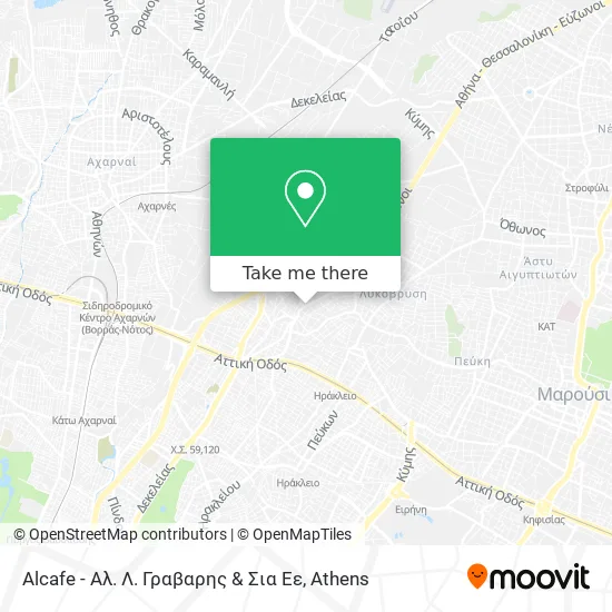 Alcafe - Αλ. Λ. Γραβαρης & Σια Εε map