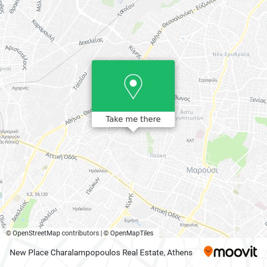 New Place Charalampopoulos Real Estate map
