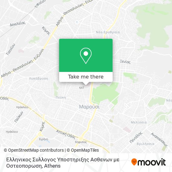 Ελληνικος Συλλογος Υποστηριξης Ασθενων με Οστεοπορωση map