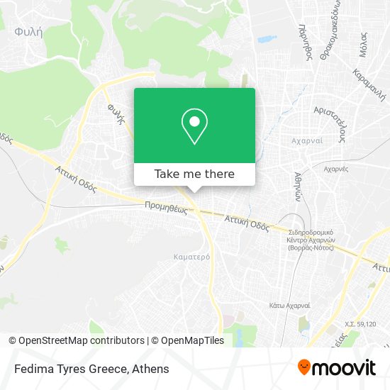 Fedima Tyres Greece map