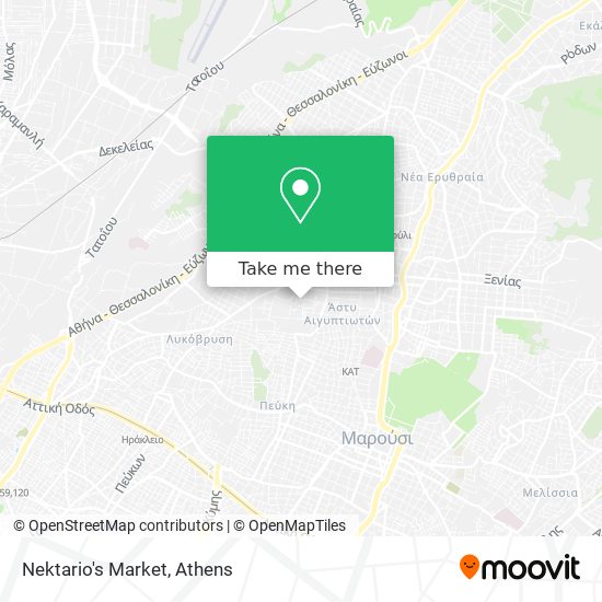 Nektario's Market map