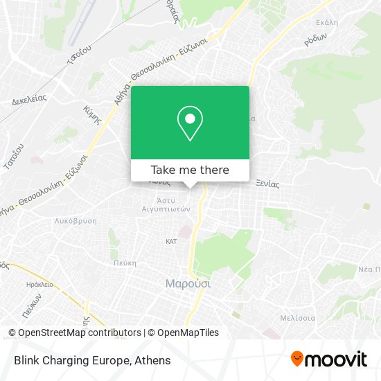 Blink Charging Europe map