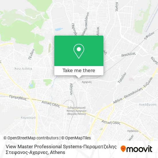View Master Professional Systems-Περαματζελης Στεφανος-Αχαρνες map