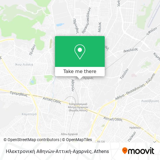 Ηλεκτρονική Αθηνών-Αττική-Αχαρνές map