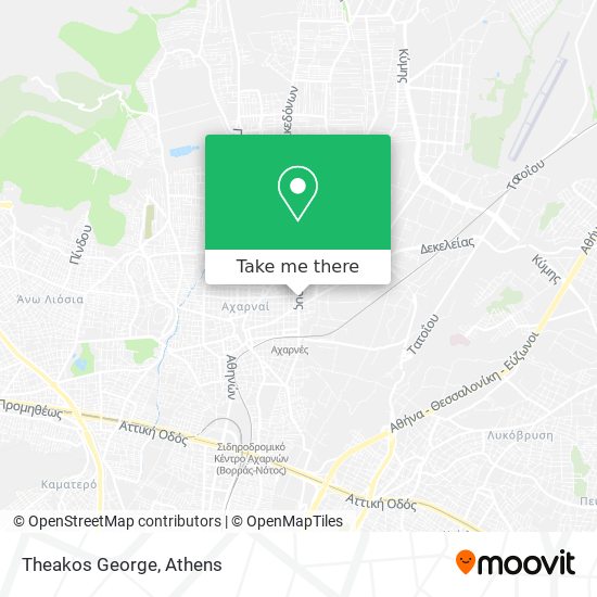 Theakos George map