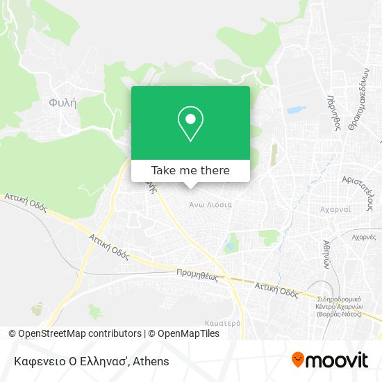 Καφενειο Ο Ελληνασ' map