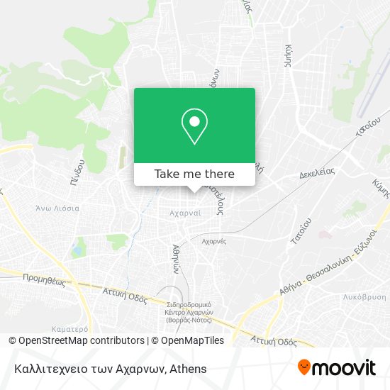 Καλλιτεχνειο των Αχαρνων map