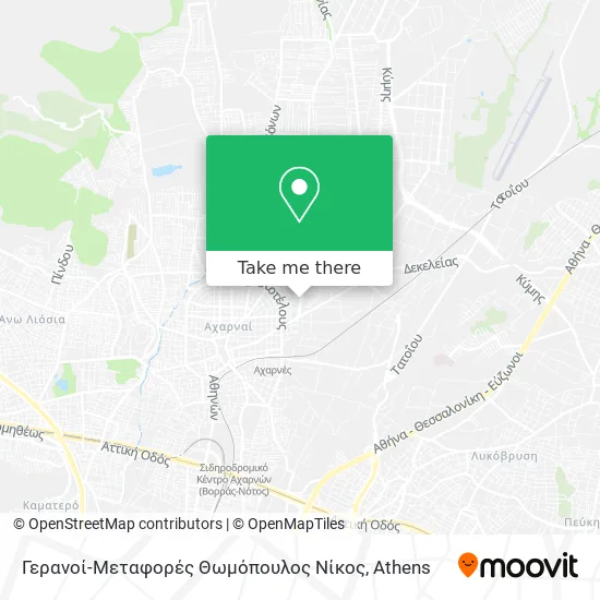 Γερανοί-Μεταφορές Θωμόπουλος Νίκος map