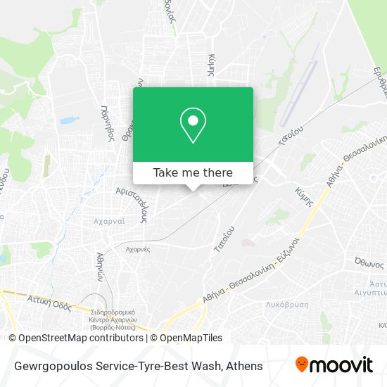 Gewrgopoulos Service-Tyre-Best Wash map