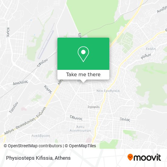 Physiosteps Kifissia map