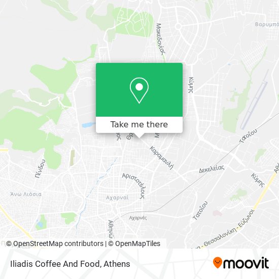 Iliadis Coffee And Food map