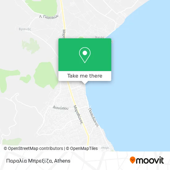 Παραλία Μπρεξίζα map
